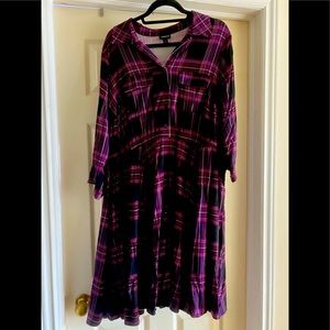 Torrid Purple Plaid Dress